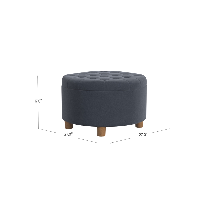 Benjara Jo Storage Ottoman- 28