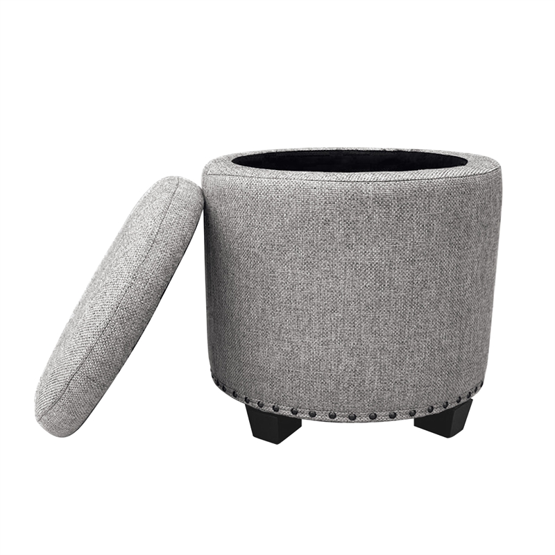 Benjara Zoya Storage Ottoman- 19