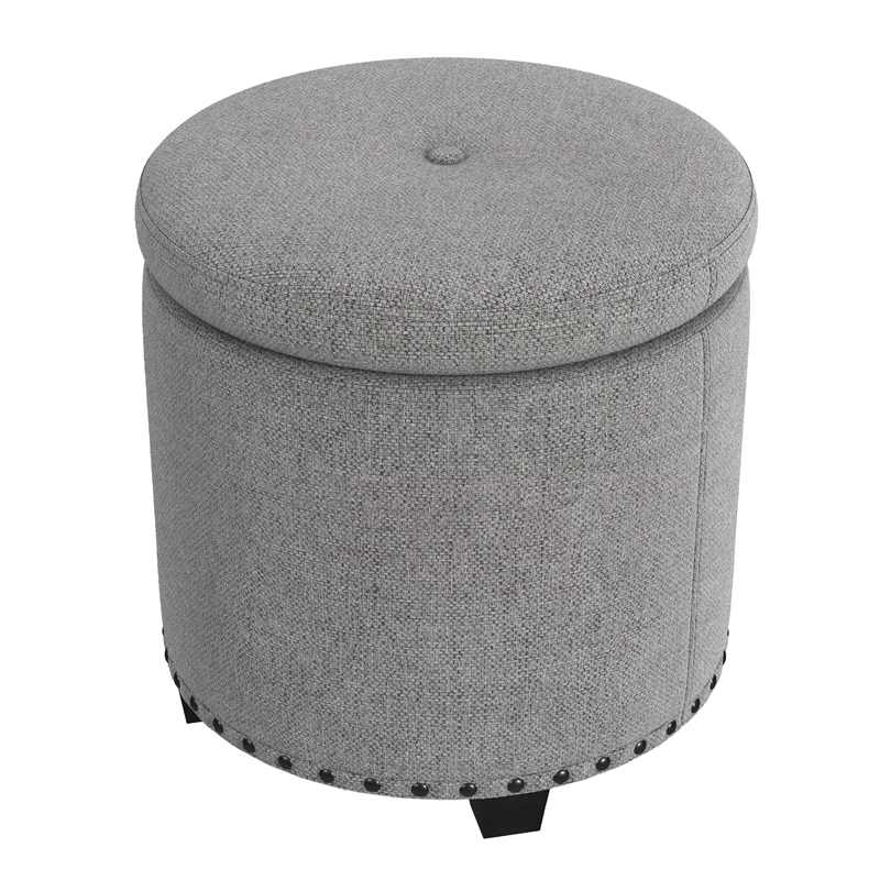 Benjara Zoya Storage Ottoman- 19