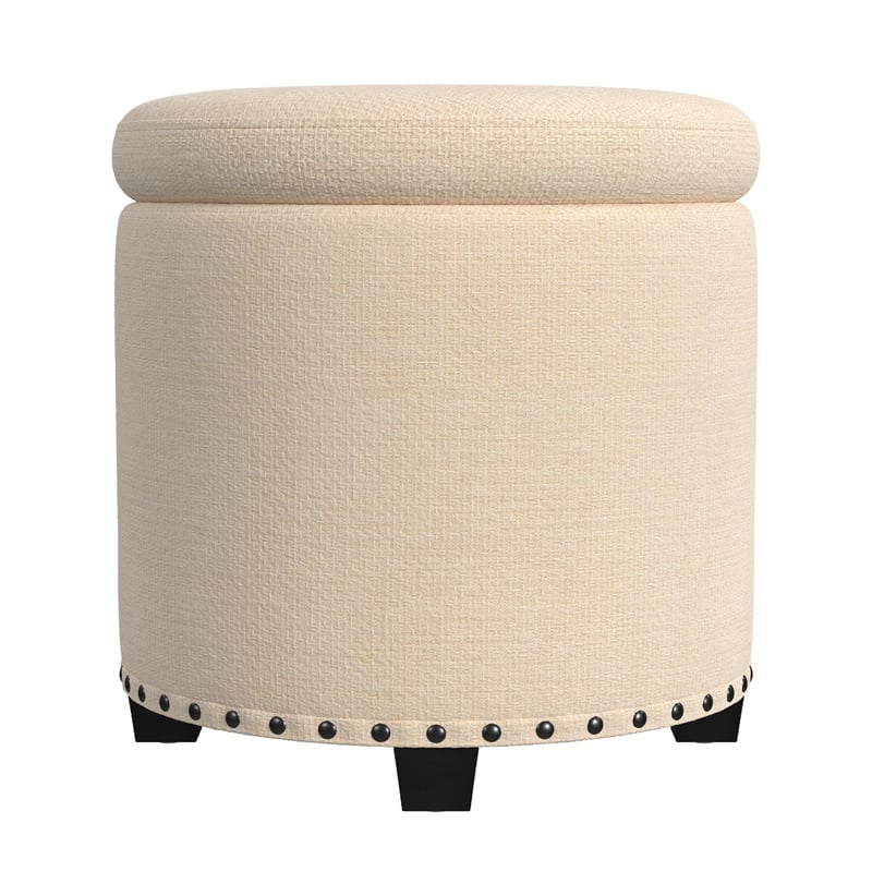 Benjara Zoya Storage Ottoman- 19
