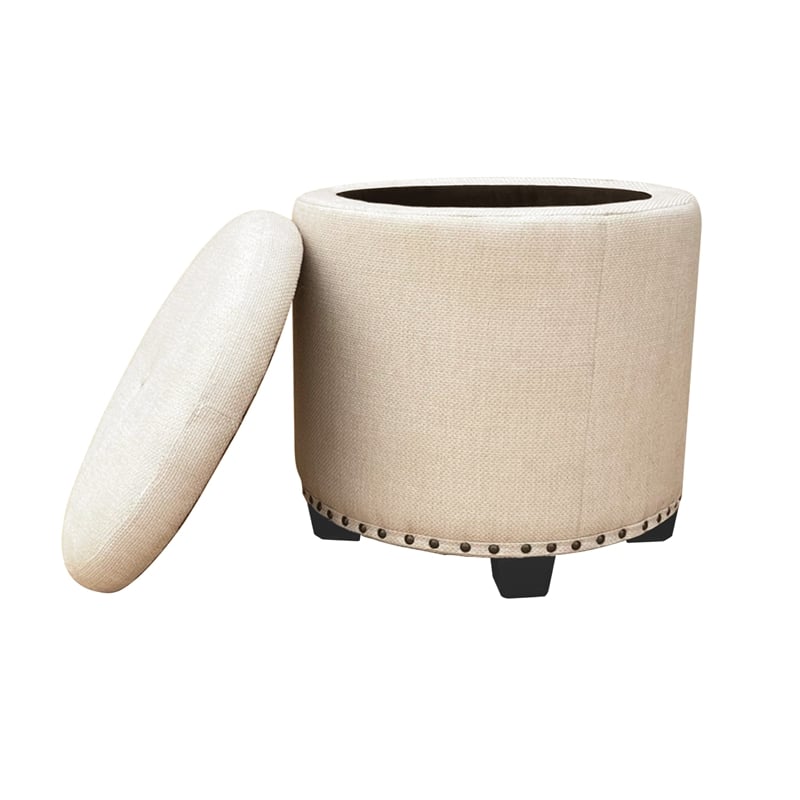 Benjara Zoya Storage Ottoman- 19