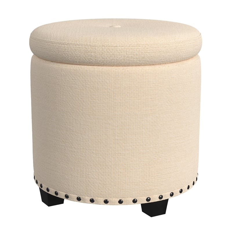 Benjara Zoya Storage Ottoman- 19