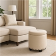Benjara Zoya Storage Ottoman- 19