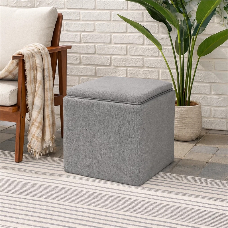 Benjara Soa Storage Accent Ottoman- 18
