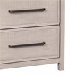 Benjara Giva Nightstand- 2 Drawers- USB A-C- Natural Oak Beige Finish- 24 Inch