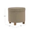 Benjara Gio Storage Ottoman- 19