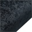 Benjara Oliver Accent Chair with Round Back Sloped Arms- Soft Black Chenille