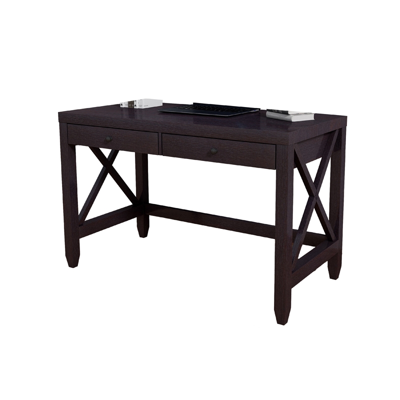 Benjara Home Office Writing Desk- 2 Drawers- 47