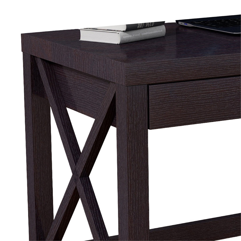 Benjara Home Office Writing Desk- 2 Drawers- 47