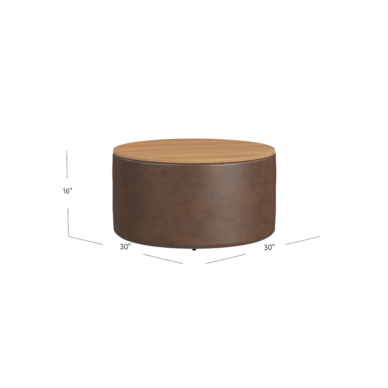 Benjara Mesy Storage Ottoman- 30