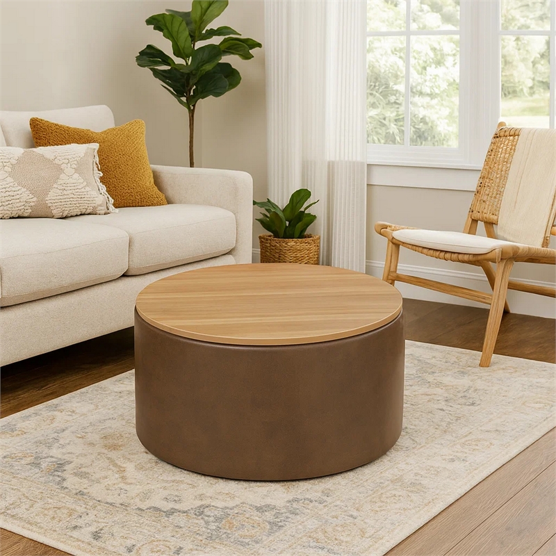 Benjara Mesy Storage Ottoman- 30