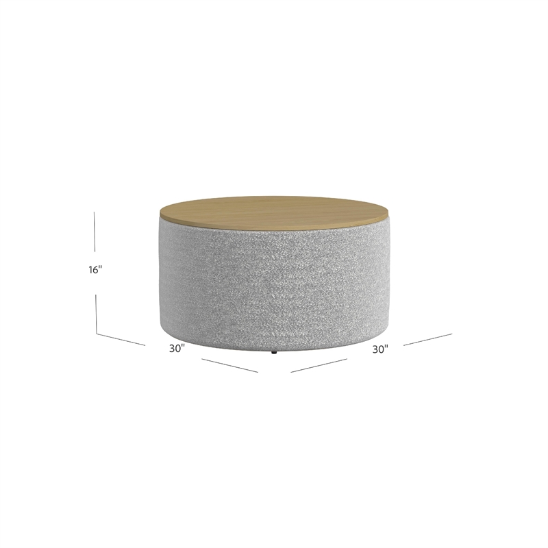 Benjara Mesy Storage Ottoman- 30