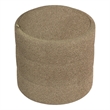 Benjara Modern Storage Ottoman- Brown Boucle Seat Cushion- 18
