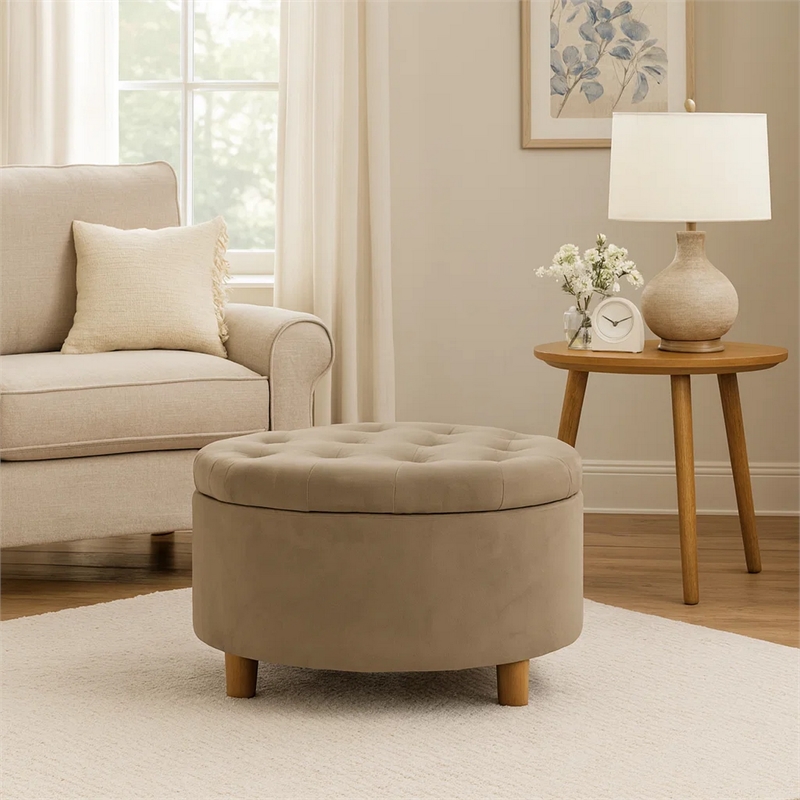 Benjara Jo Storage Ottoman- 28