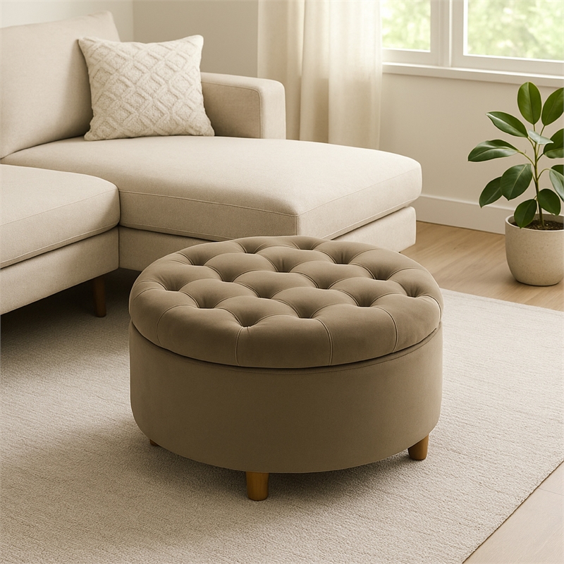 Benjara Jo Storage Ottoman- 28