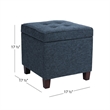 Benjara Hery Storage Ottoman- 18