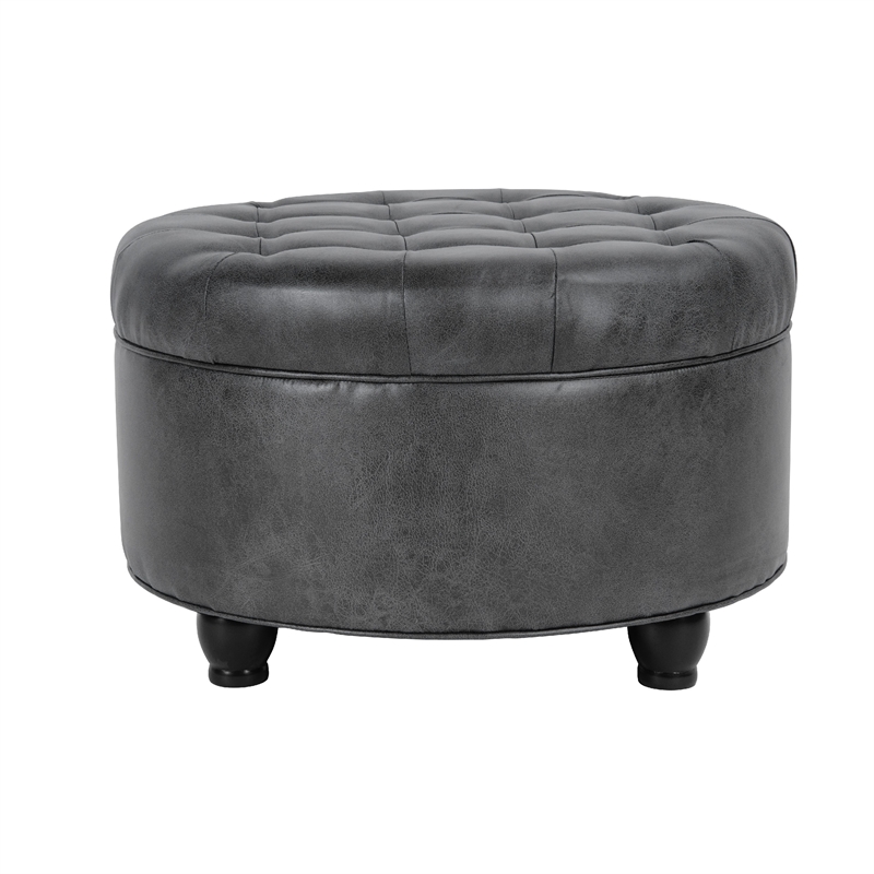 Benjara Gery Storage Ottoman- 25