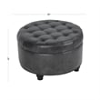 Benjara Gery Storage Ottoman- 25