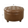 Benjara Gery Accent Storage Ottoman- 25