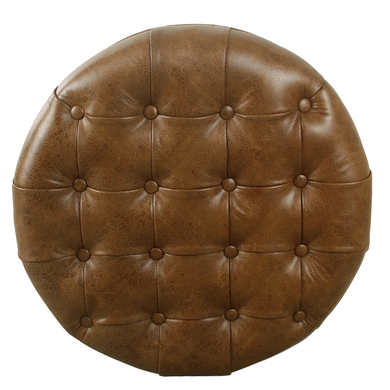 Benjara Gery Accent Storage Ottoman- 25