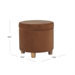 Benjara Gio Storage Ottoman- 19