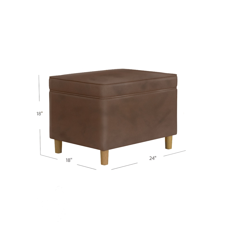 Benjara Fero Storage Ottoman- 24
