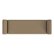 Benjara Rae Storage Bench Ottoman with Arms- Light Brown Boucle- 60 Inch