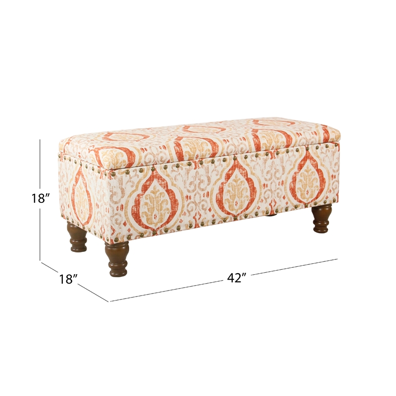 Benjara Ava Storage Accent Bench- 42