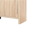 Benjara Vivu Sideboard Console Cabinet- 4 Shelves- 47 Inch- Weathered White