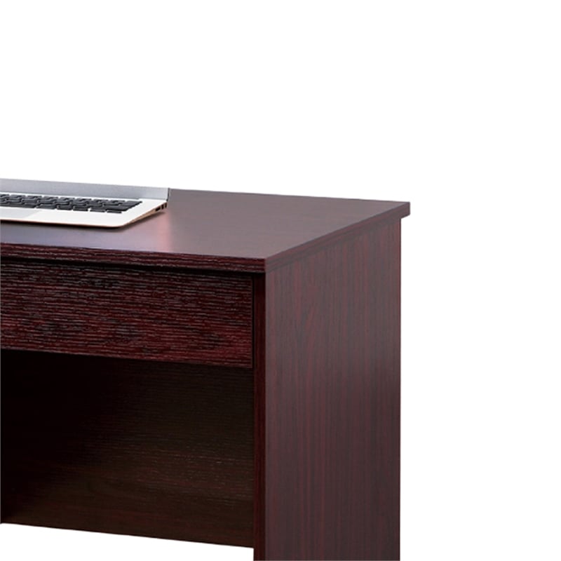 Benjara Sial Laptop Desk- 4 Drawers- 40 Inch- Mahogany Brown Composite Board