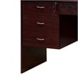 Benjara Sial Laptop Desk- 4 Drawers- 40 Inch- Mahogany Brown Composite Board