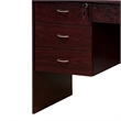 Benjara Sial Laptop Desk- 4 Drawers- 40 Inch- Mahogany Brown Composite Board