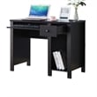 Benjara Akol Computer Desk- Keyboard Drawer and Storage- 39 Inch- Black