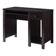 Benjara Akol Computer Desk- Keyboard Drawer and Storage- 39 Inch- Black