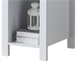 Benjara Akol Computer Desk- Keyboard Drawer and Storage- 39 Inch- Modern White