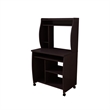 Benjara Niro Utility Desk Cart with Hutch- 7 Shelves- 53