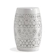 Benjara Outdoor Side Table- Lace Cut- 12