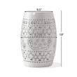 Benjara Outdoor Side Table- Lace Cut- 12