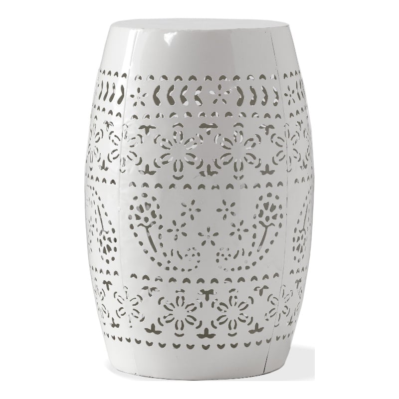 Benjara Outdoor Side Table- Lace Cut- 12