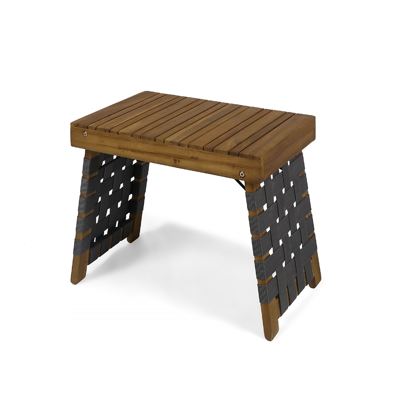 Benjara Leo Outdoor Foldable Side Table- 20
