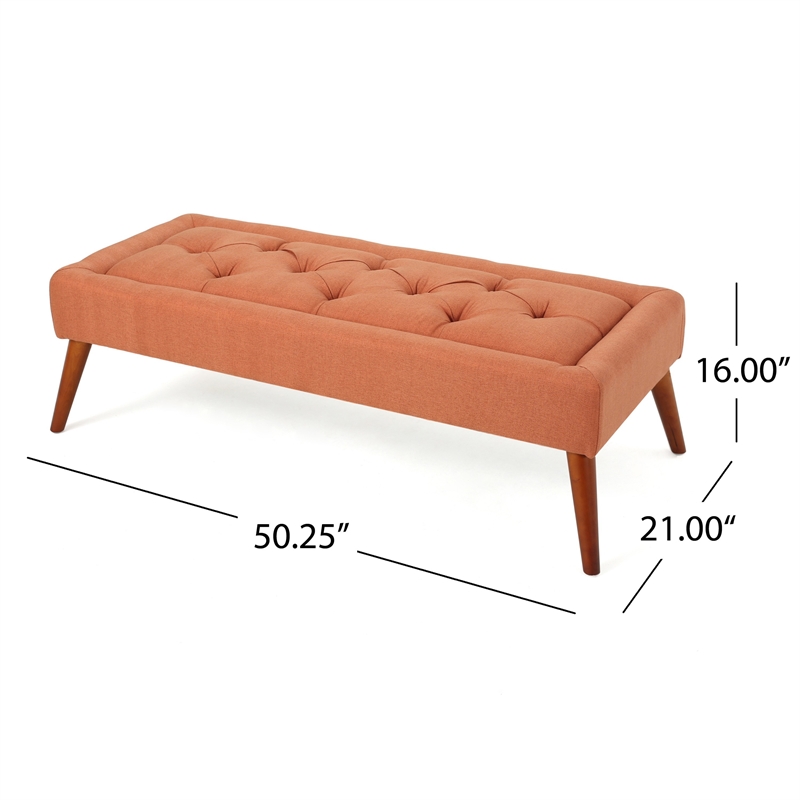 Benjara Accent Ottoman Bench- Tufted 52