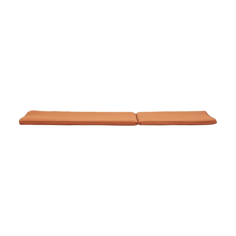 Benjara Pina Cushion for Outdoor Chaise Lounger- Waterproof Orange- 79 Inch