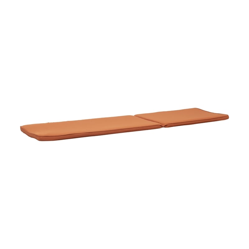 Benjara Pina Cushion for Outdoor Chaise Lounger- Waterproof Orange- 79 Inch