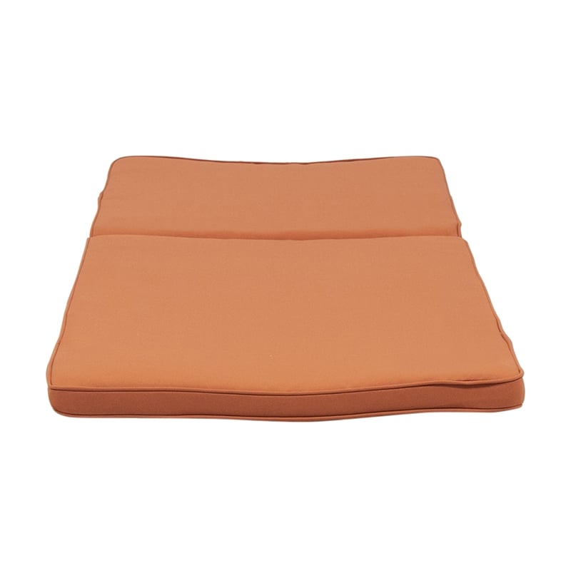 Benjara Pina Cushion for Outdoor Chaise Lounger- Waterproof Orange- 79 Inch