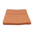 Benjara Pina Cushion for Outdoor Chaise Lounger- Waterproof Orange- 79 Inch