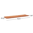 Benjara Pina Cushion for Outdoor Chaise Lounger- Waterproof Orange- 79 Inch