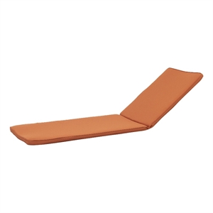 Benjara Pina Cushion for Outdoor Chaise Lounger- Waterproof Orange- 79 Inch