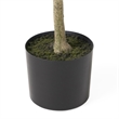 Benjara Vina Artificial Olive Tree- Realistic Green Silk Leaves- 47 Inch