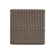 Benjara Outdoor Barstool Set of 2- Industrial Style Dark Brown Rattan Woven