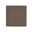 Benjara Outdoor Barstool Set of 2- Industrial Style Dark Brown Rattan Woven